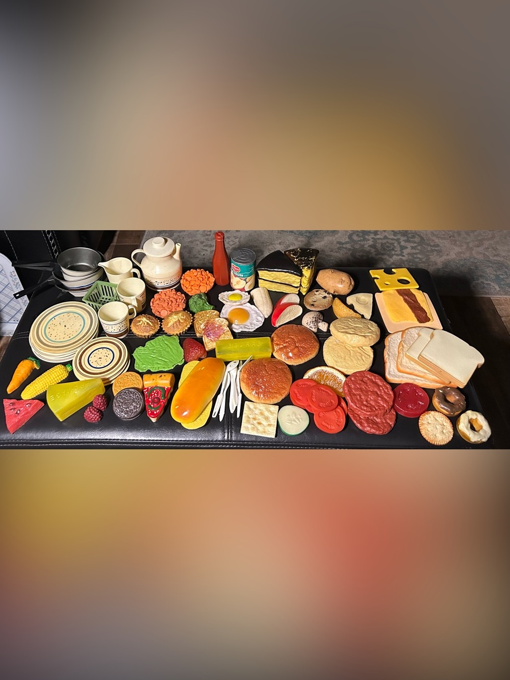 Unbranded Multicolor Assorted Play Food Set for Parties and Displays